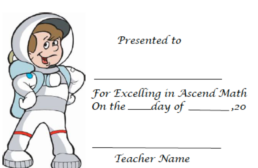 Astronaut Certificate 