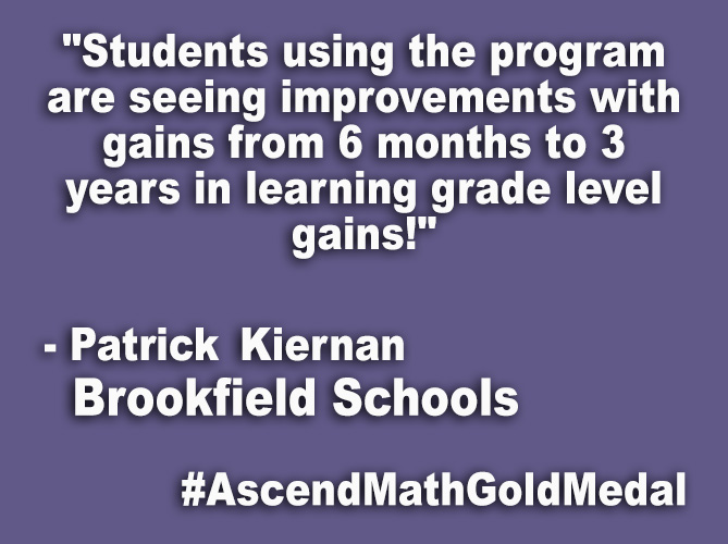 "Students using the program are seeing improvements with gains from 6 months to 3 years in learning grade level gains!"