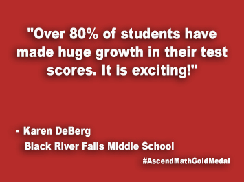 Black River Falls Middle School Ascend Math Gold Medal