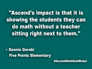 Five Points Elementary Ascend Math Gold Medal