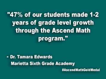 Marietta Sixth Grade Academy Ascend Math Gold Medal