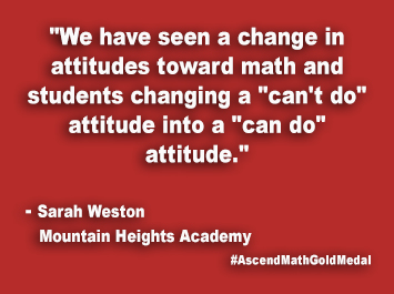 Mountain Heights Academy Ascend Math Gold Medal