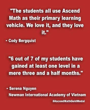 Newman International Academy of Vietnam Ascend Math Gold Medal