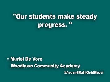 Woodlawn Community Academy Ascend Math Gold Medal